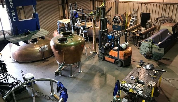 A view from Chip Tate Craft Copperworks
