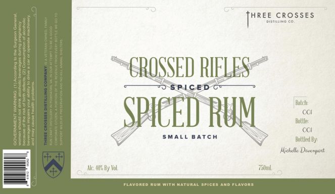Logo for: Crossed Rifles Spiced Rum
