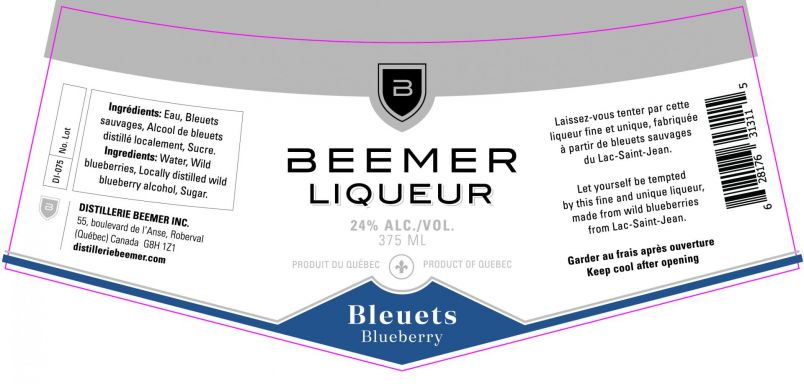 Logo for: Beemer Blueberry Liqueur