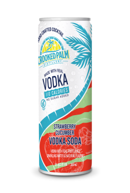Logo for: Crooked Palm Strawberry Cucumber Vodka Sode
