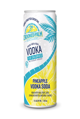 Logo for: Crooked Palm Pineapple Vodka Soda