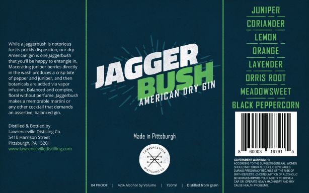 Logo for: Jaggerbush American Dry Gin