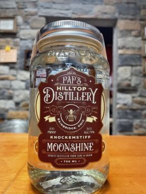 Logo for: Paps Knockemstiff Moonshine