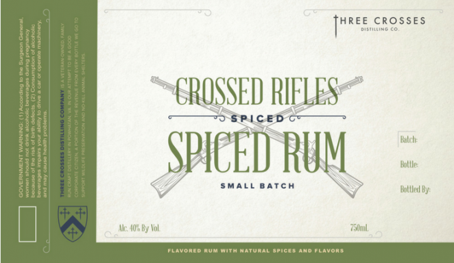 Logo for: Crossed Rifles Spiced Rum