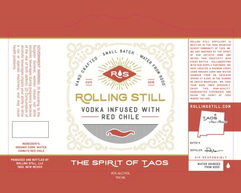 Logo for: Rolling Still Red Chile Vodka
