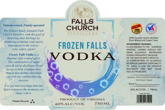 Logo for: Frozen Falls Vodka