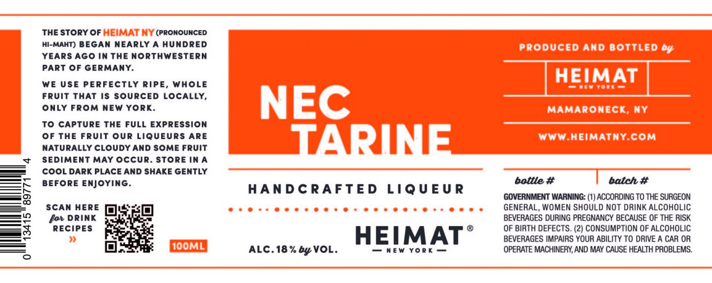 Photo for: Heimat New York Nectarine Liqueur