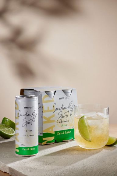 Photo for: Naked Life Non-Alcoholic Spirits Canadian Rye, Dry & Lime