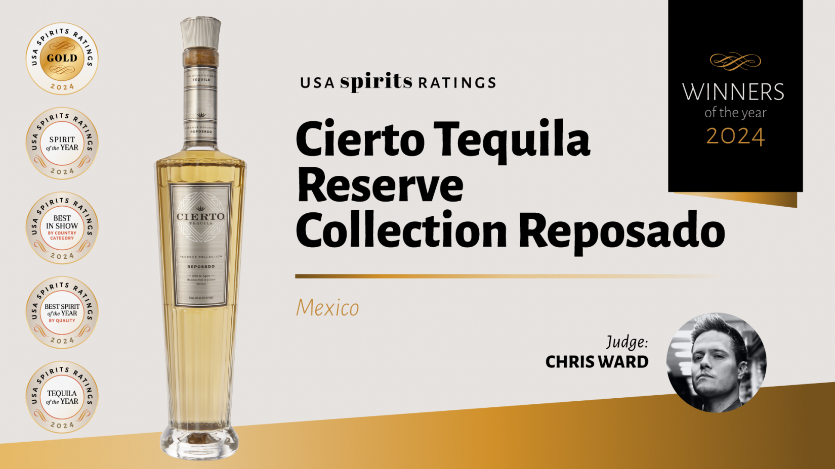 Photo for: Cierto Tequila Reserve Collection Reposado